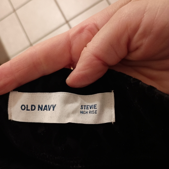 Old Navy Leopard Print High Waisted Stevie Pants Small Black - Picture 6 of 6